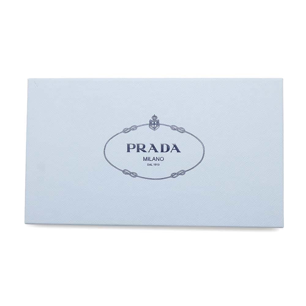 PRADA open toe clear mules Blue1XX644 Leather PVC Coated Canvas Size 36 1/2
