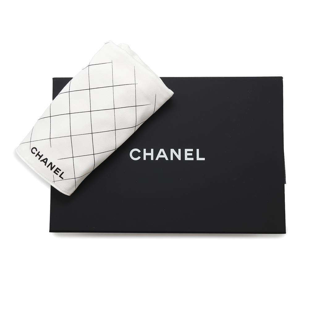 CHANEL Matelasse W flap ChainShoulder Bag BlackA01112 Caviar Leather Size 25