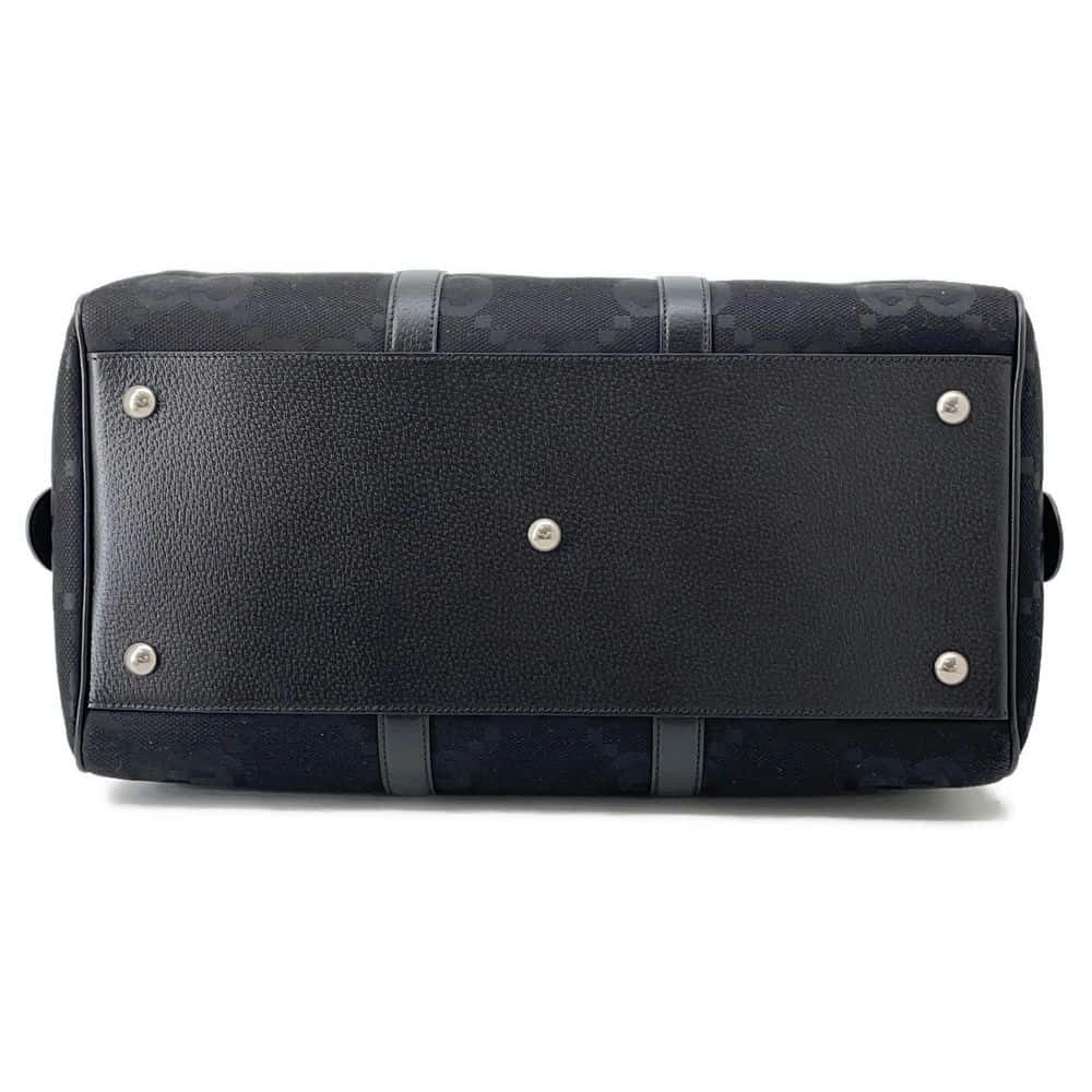 GUCCI Jumbo GG Small Duffle Bag Black739581 GG Canvas Leather