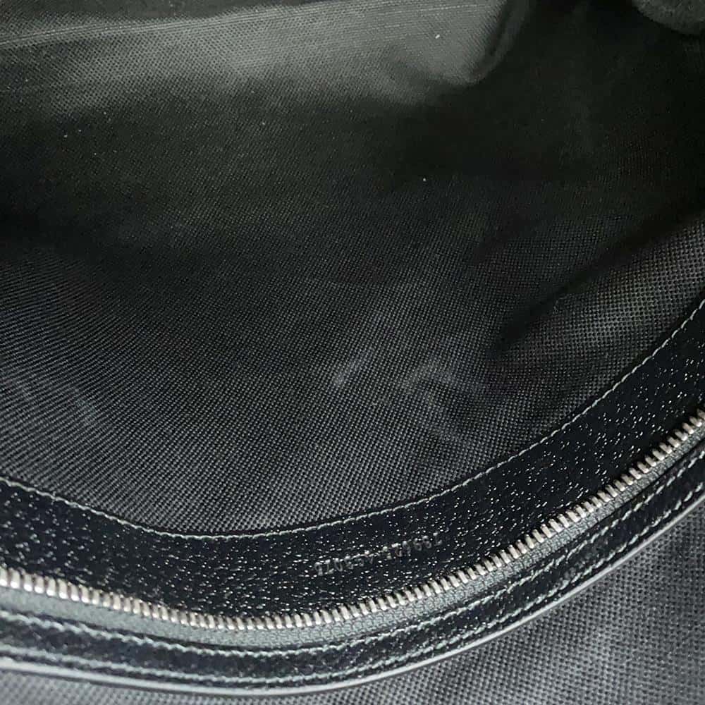 GUCCI Jumbo GG Duffle Travel Bag Black739625 Canvas Leather