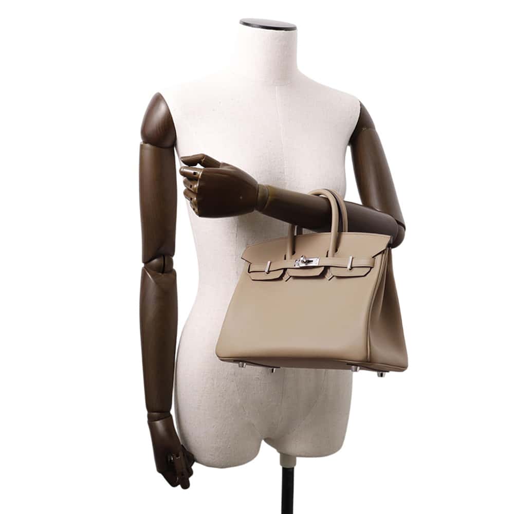 HERMES Birkin Verso Beige Marpha/Gripaire Swift Leather Size 25