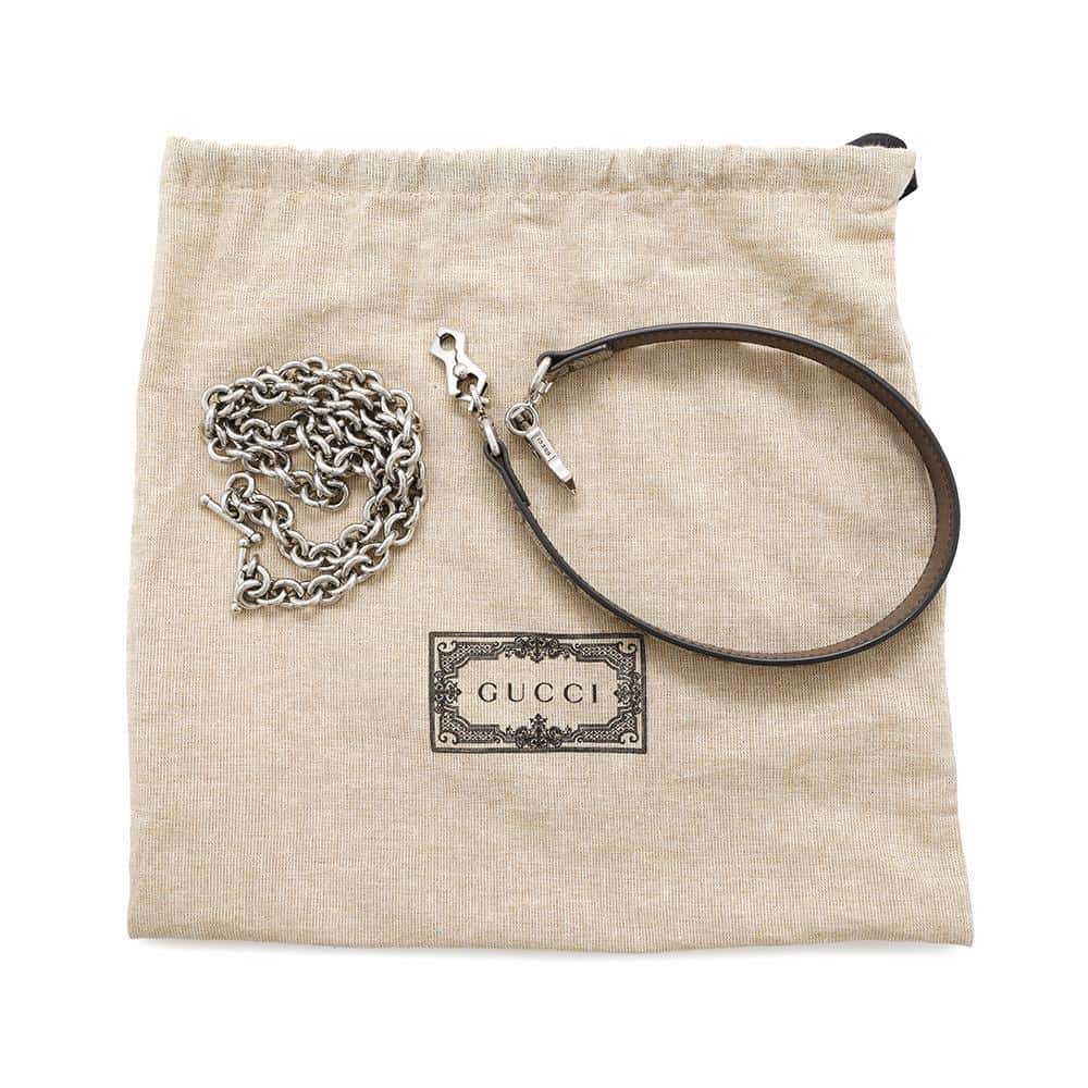 GUCCI Horsebit 1955 GG Supreme Shoulder Bag Beige774209 GG Supreme Canvas Leather Size Mini