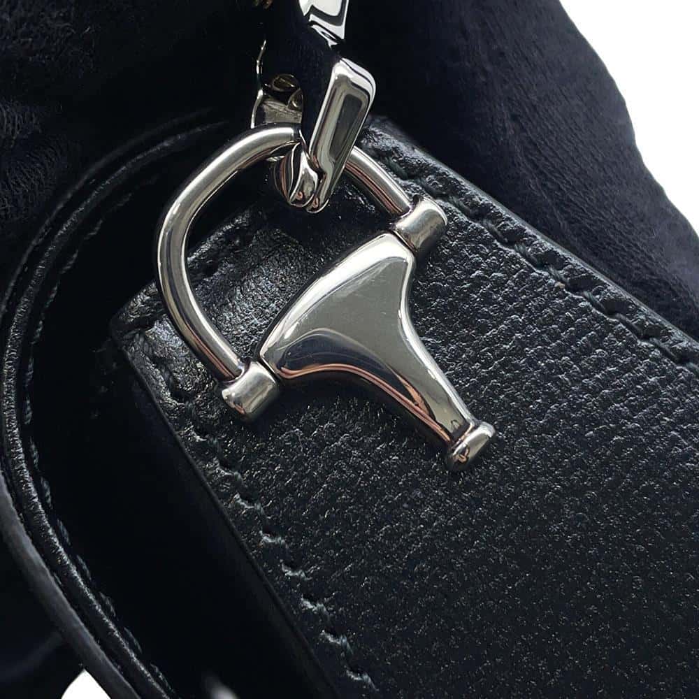 GUCCI Horsebit 1955 Shoulder Bag Black774209 Leather Size Mini