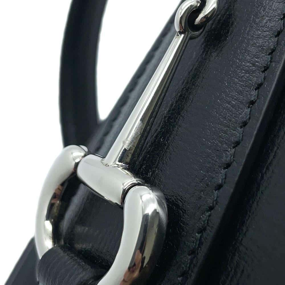 GUCCI Horsebit 1955 Shoulder Bag Black774209 Leather Size Mini