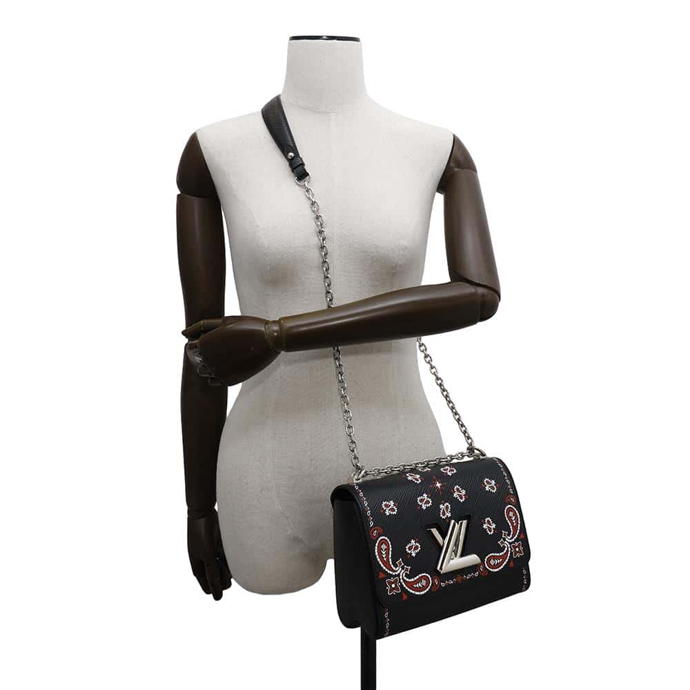LOUIS VUITTON Twist Paisley BlackM53929 Epi Leather Size MM
