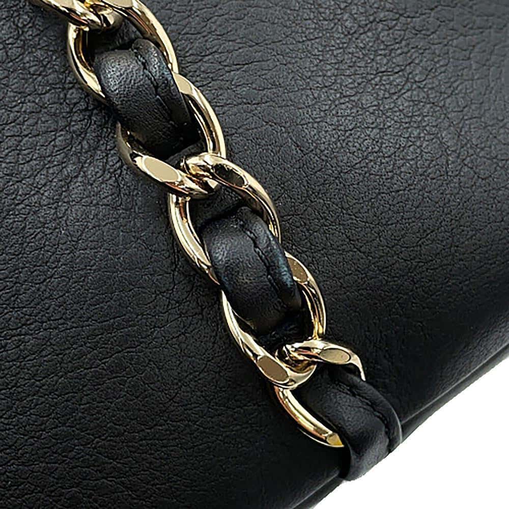 CHANEL Matelasse Shopping Bag BlackAS0355 Bullskin Size Small