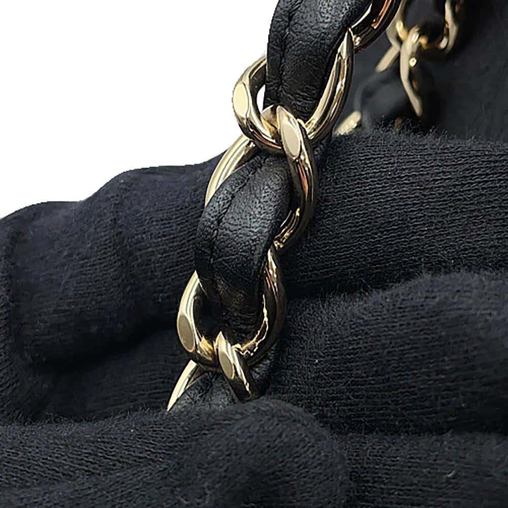 CHANEL Matelasse Shopping Bag BlackAS0355 Bullskin Size Small