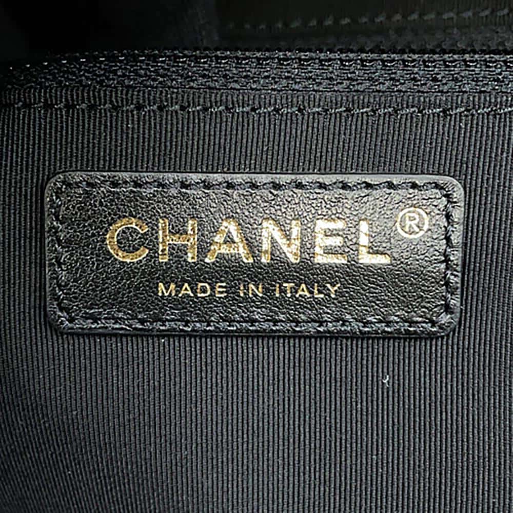 CHANEL Matelasse Shopping Bag BlackAS0355 Bullskin Size Small