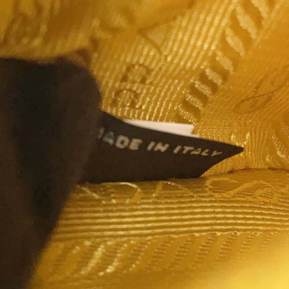 PRADA Re-Edition2005 Shoulder Bag Yellow1BH204 Raffia