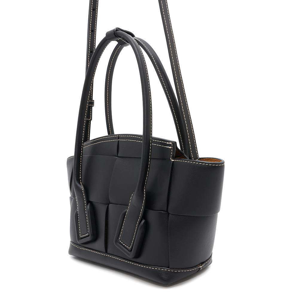 Bottega Veneta Miniza Arco 2way Handbag Black600606 Leather Size Small