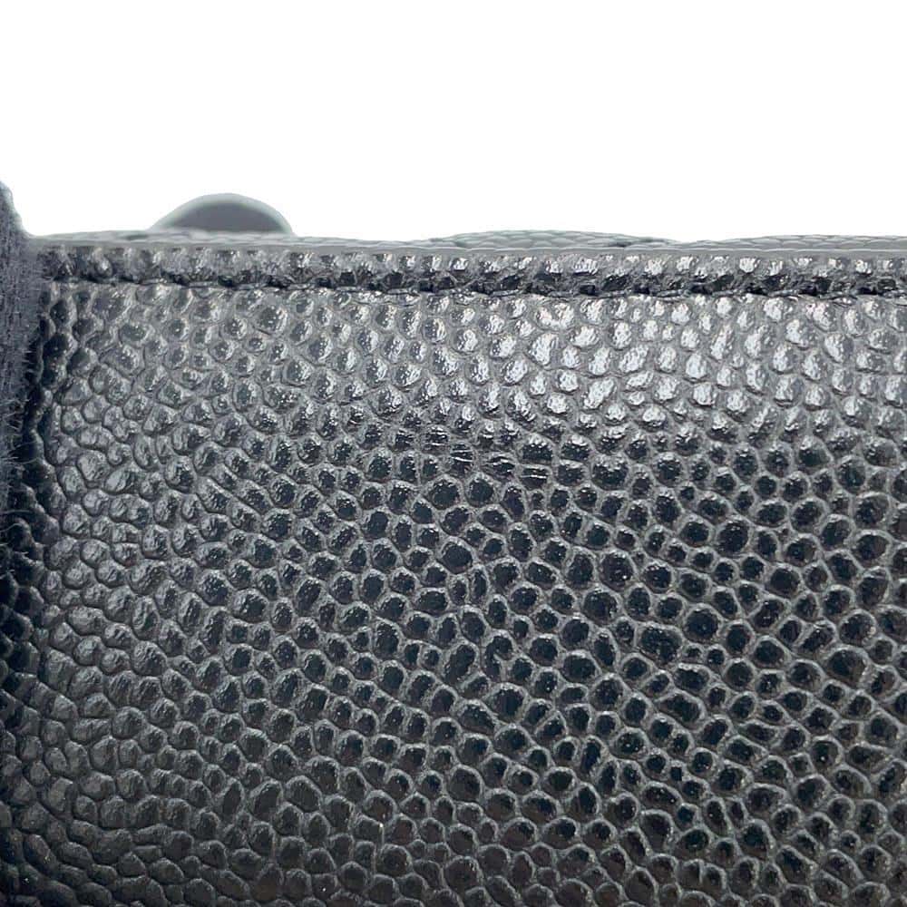 CHANEL Matelasse Vanity Case Shoulder Bag BlackAP2503 Caviar Leather Size Small