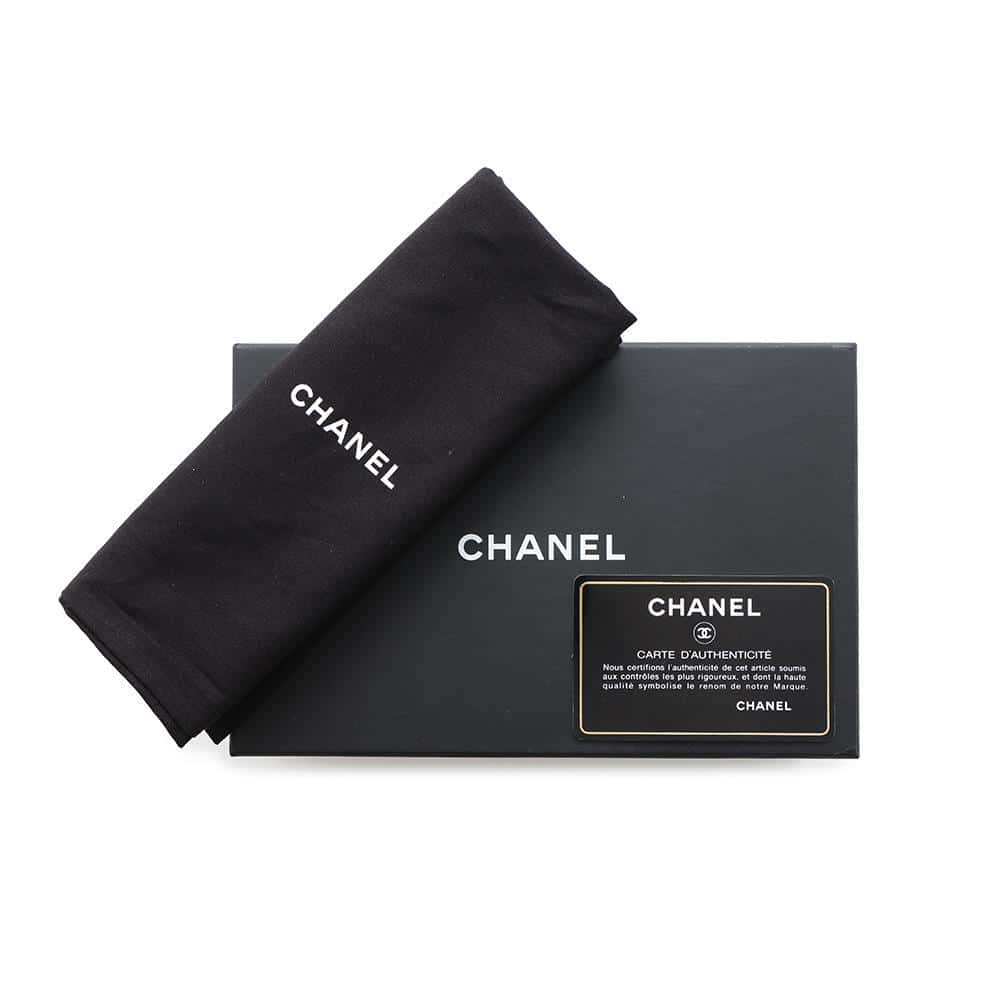 CHANEL Matelasse Vanity Case Shoulder Bag BlackAP2503 Caviar Leather Size Small