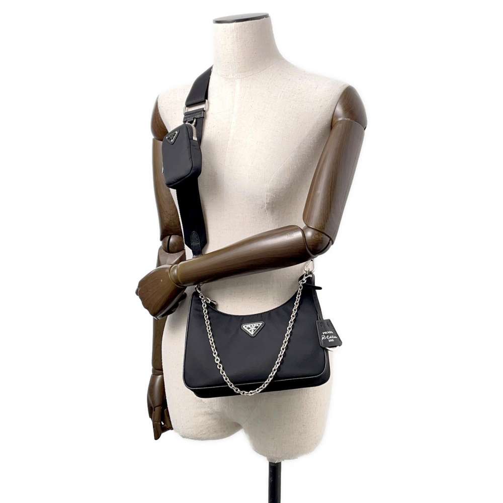 PRADA Re-Edition 2005 Shoulder Bag Black1BH204 Nylon