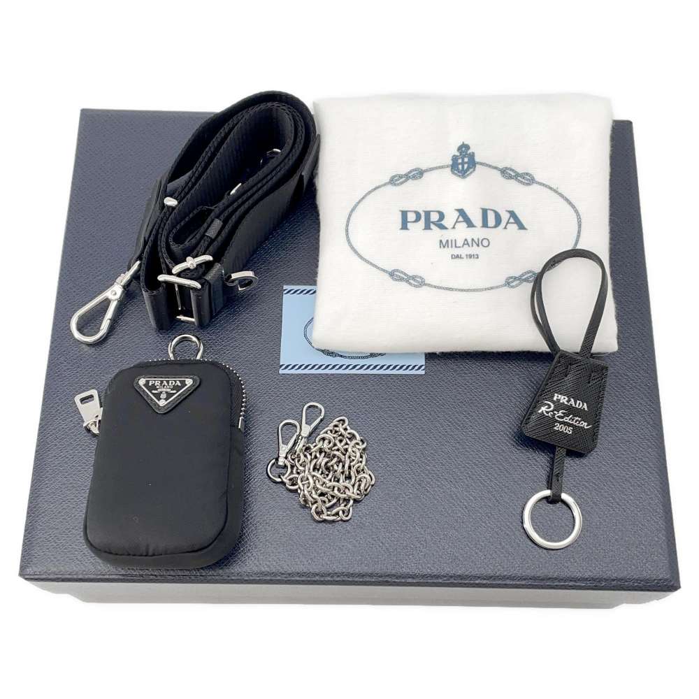 PRADA Re-Edition 2005 Shoulder Bag Black1BH204 Nylon