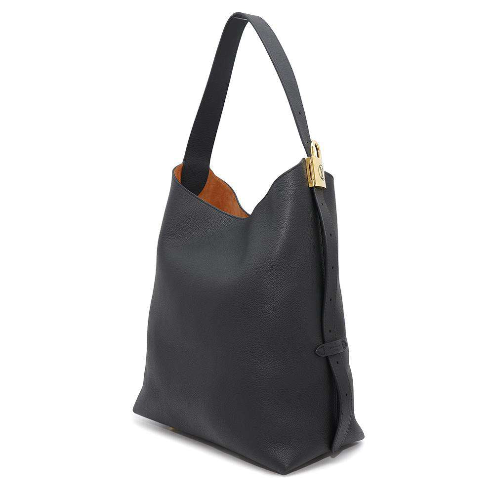 LOUIS VUITTON Lowkey Hobo NoirM24856 Grained Calf Leather Size MM