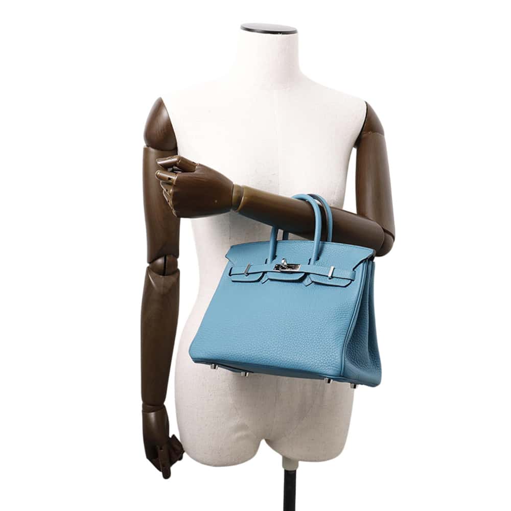 HERMES Birkin Turquoise Togo Leather Size 25
