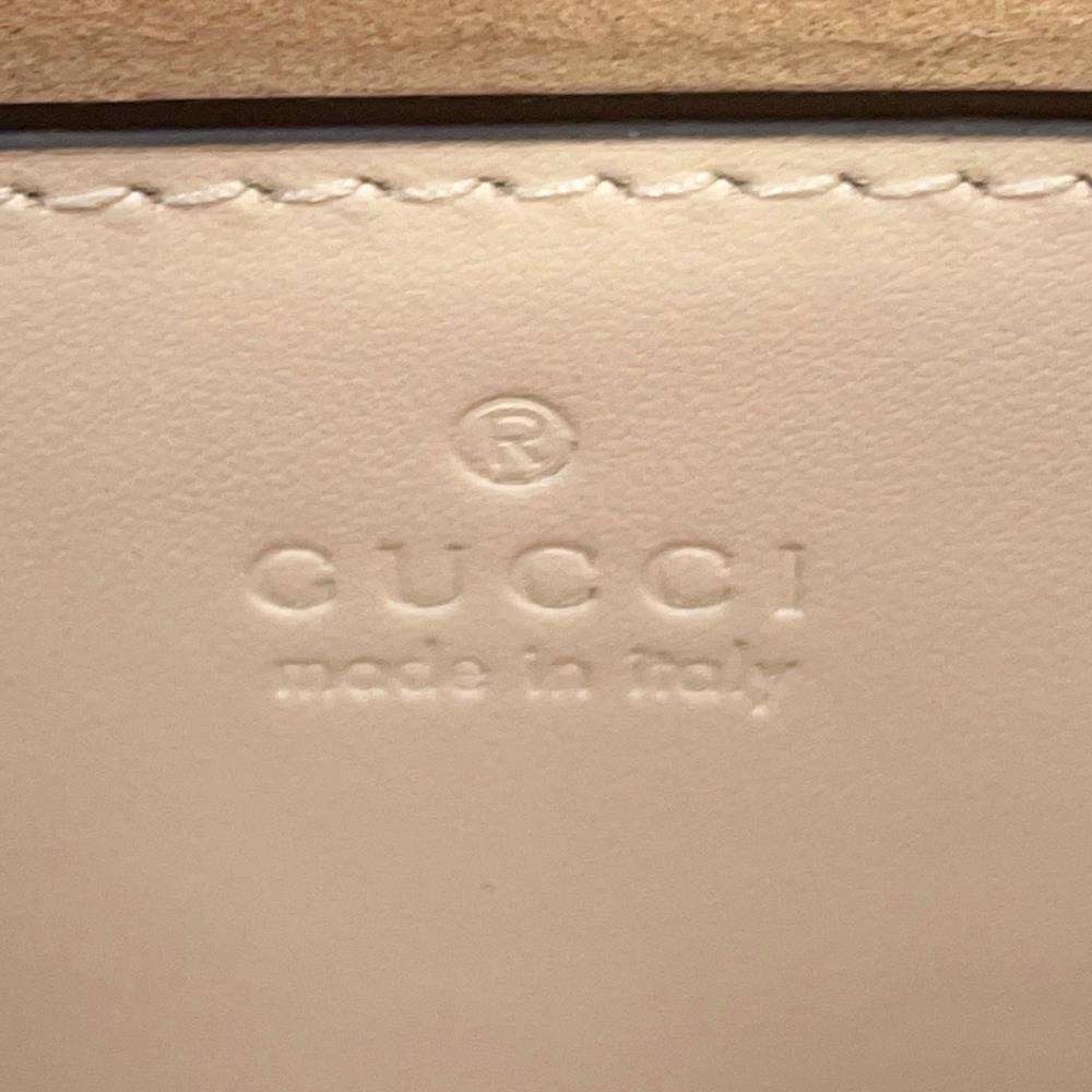 GUCCI Interlocking G heart Ivory751628 Leather