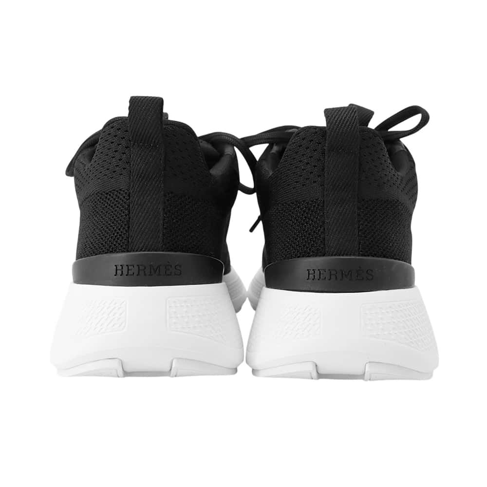 HERMES Sneakers Heroes BlackH232103Z Technical Mesh Size 37