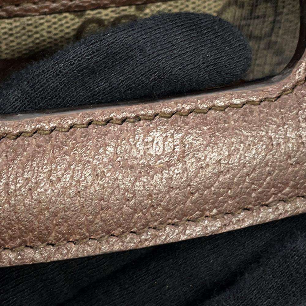 GUCCI GG Supreme Bamboo 2WAY Top Handle Bag Brown/Multicolor679632 PVC Leather Size Medium