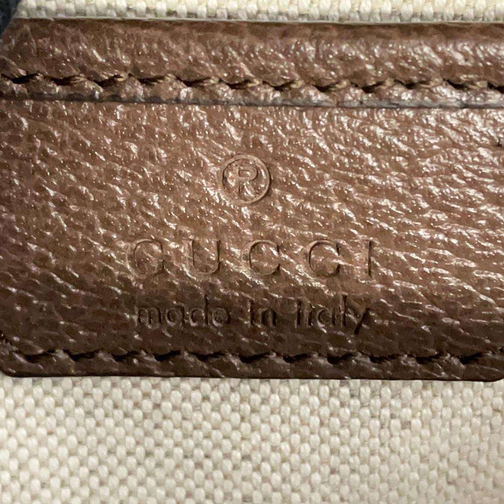 GUCCI GG Supreme Bamboo 2WAY Top Handle Bag Brown/Multicolor679632 PVC Leather Size Medium