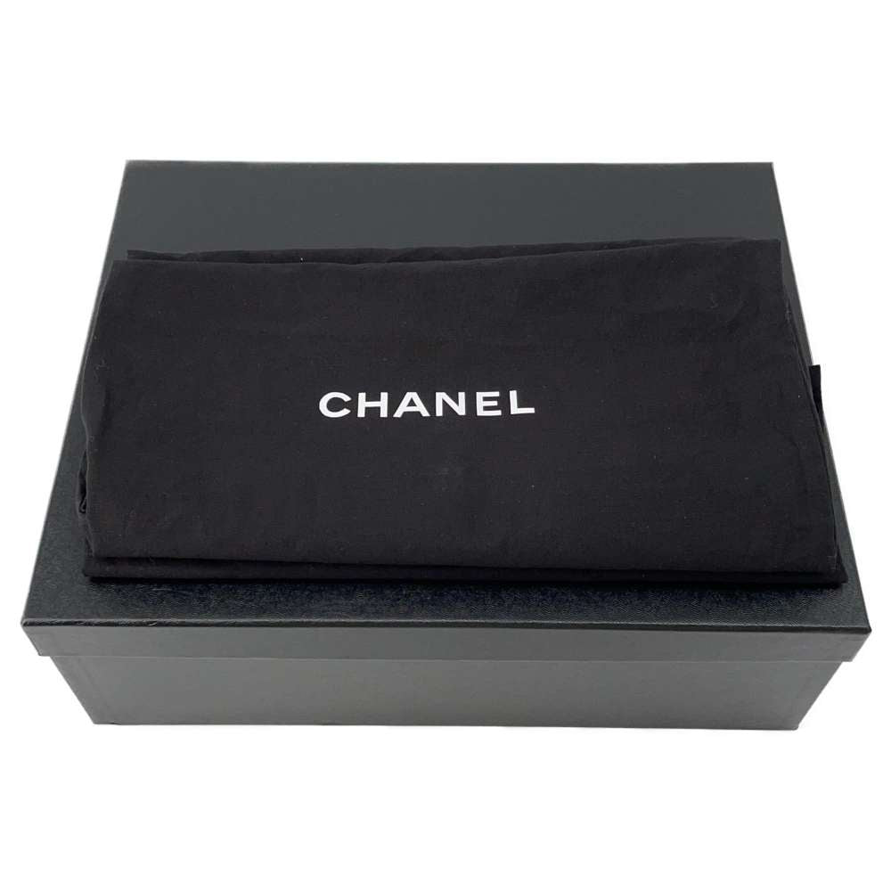 CHANEL CC Logo Chain short boots BlackG39170 Leather Size 37 1/2