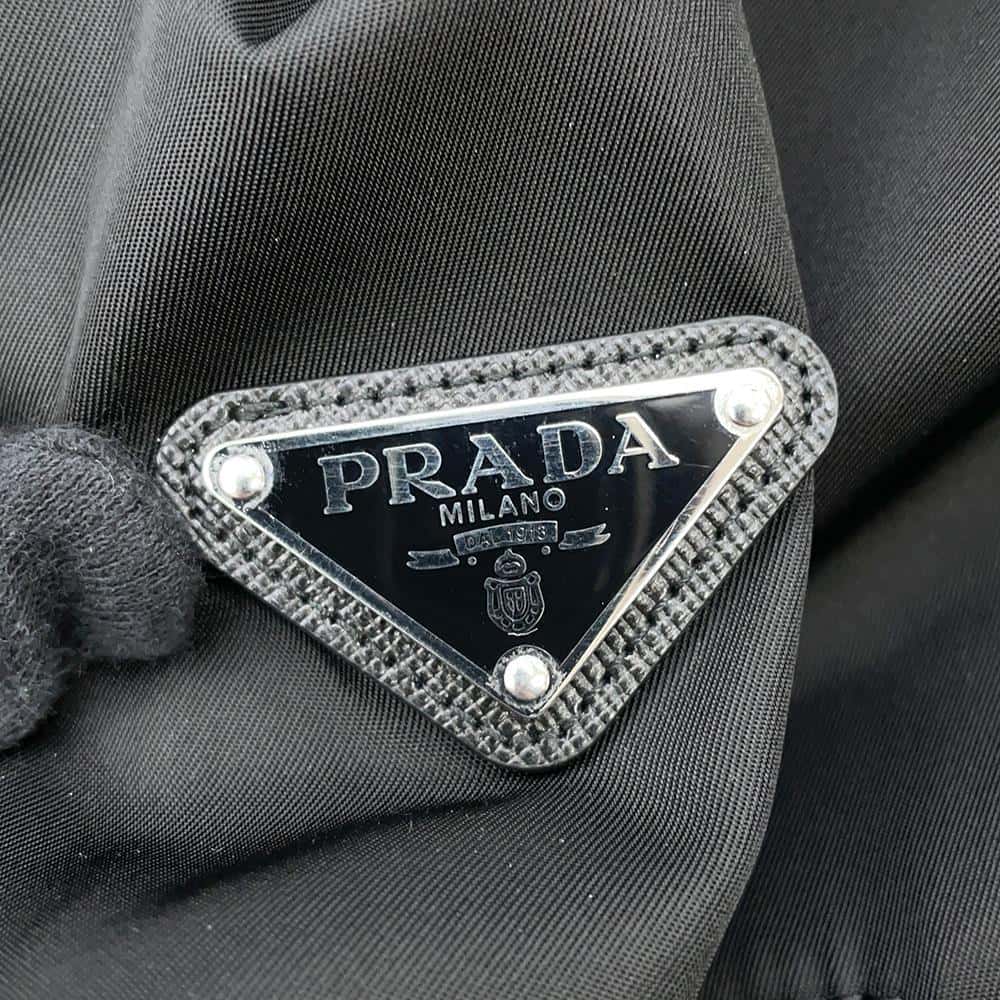 PRADA Re-Nylon Cropped Blouson Jacket Size 36 Black292101 Nylon100%