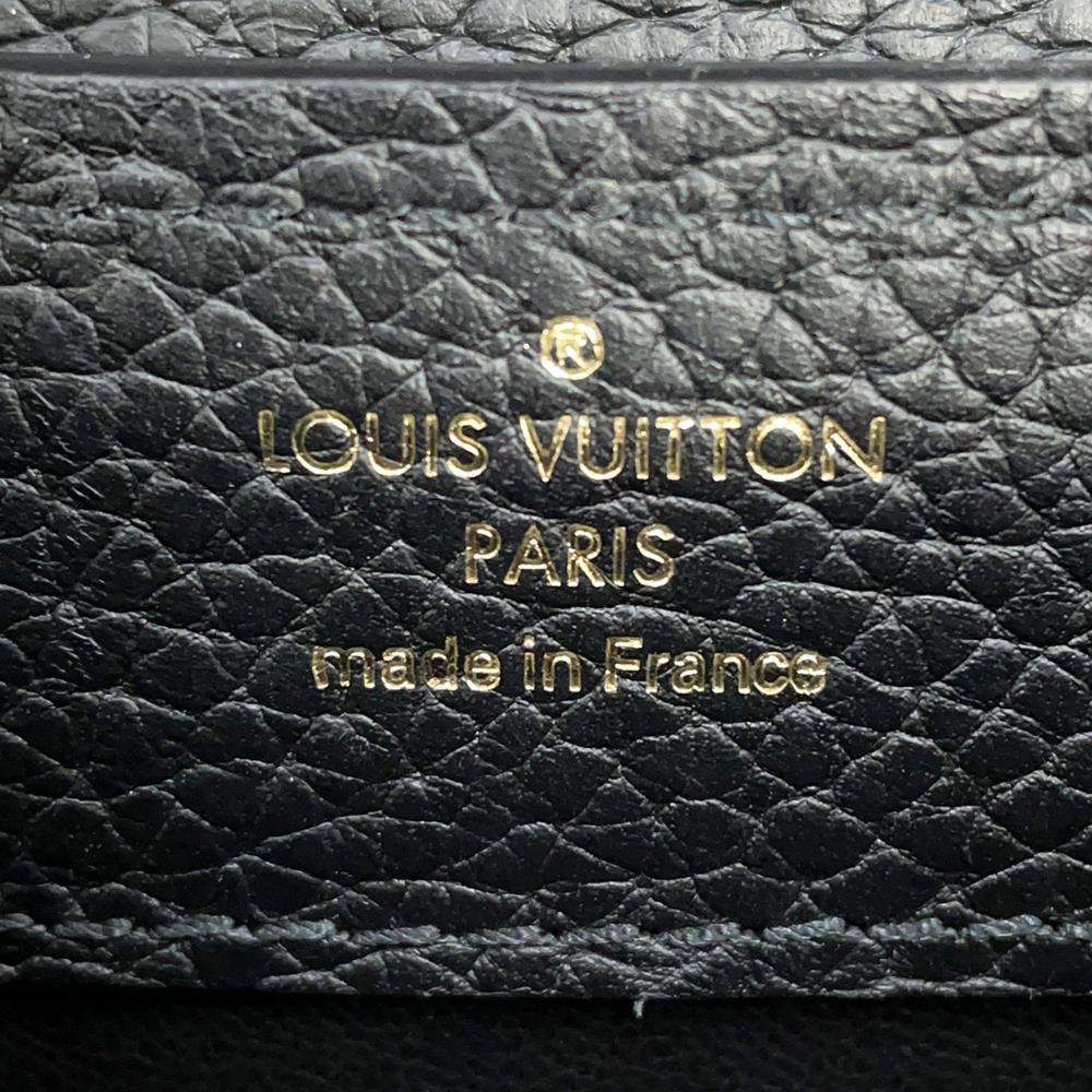 LOUIS VUITTON Capucines BlackM56669 Taurillon Leather Size MINI