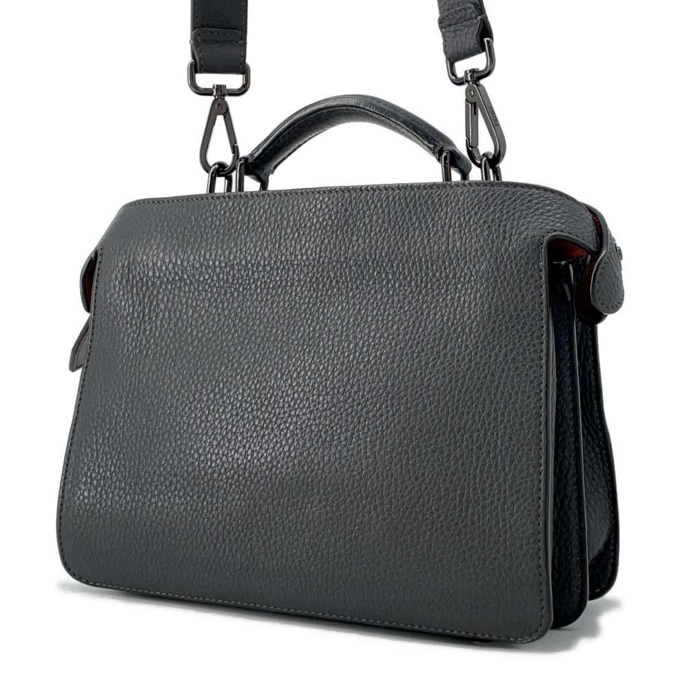 FENDI Peekaboo Icy You Gray/Brown7VA530 Leather Size Mini