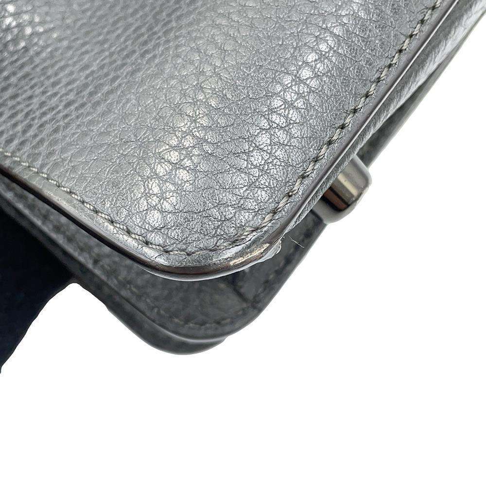 FENDI Peekaboo Icy You Gray/Brown7VA530 Leather Size Mini