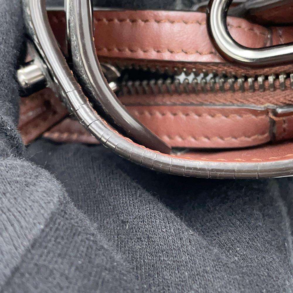 FENDI Peekaboo Icy You Gray/Brown7VA530 Leather Size Mini