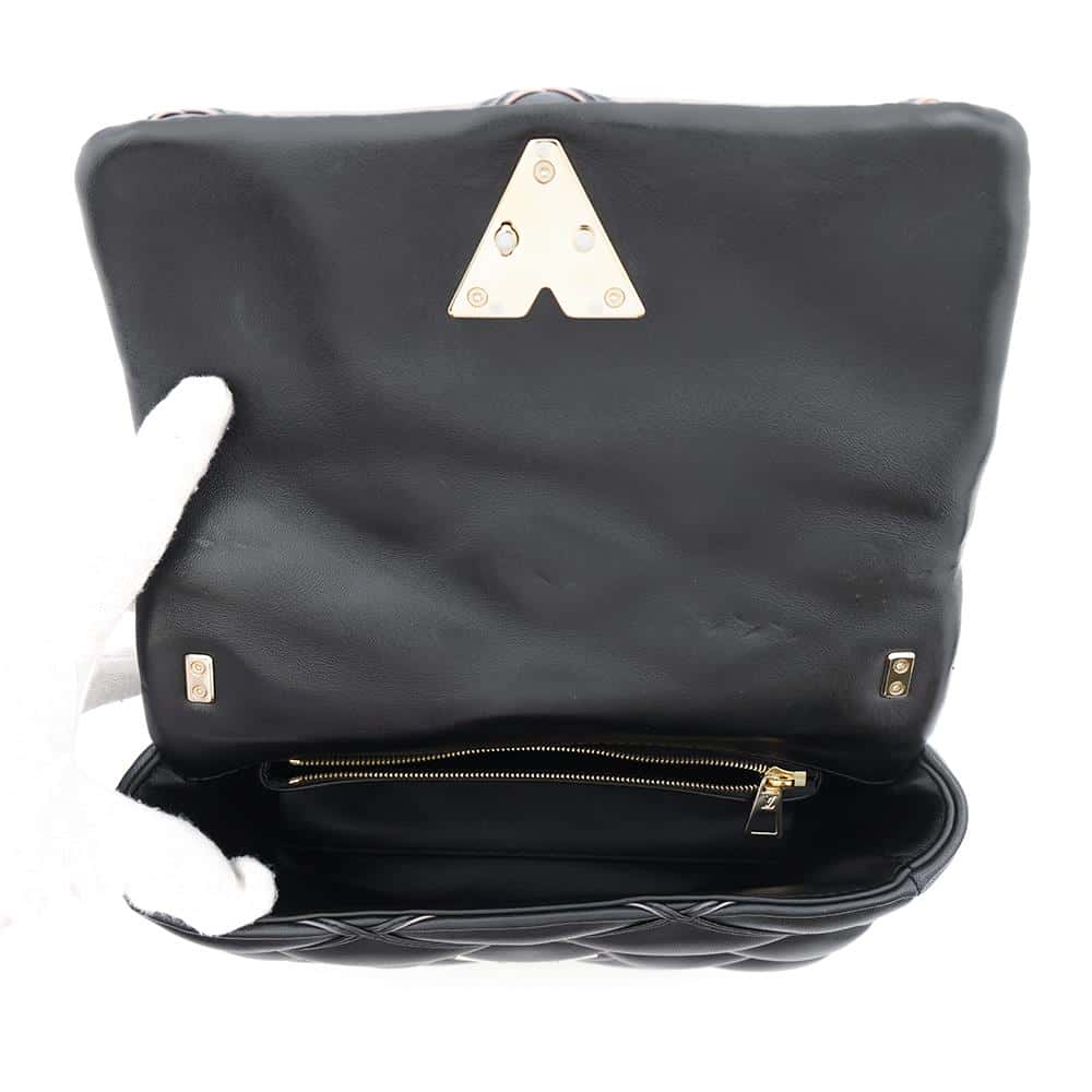 LOUIS VUITTON GO-14 Black/PinkM23569 Lambskin Size MM