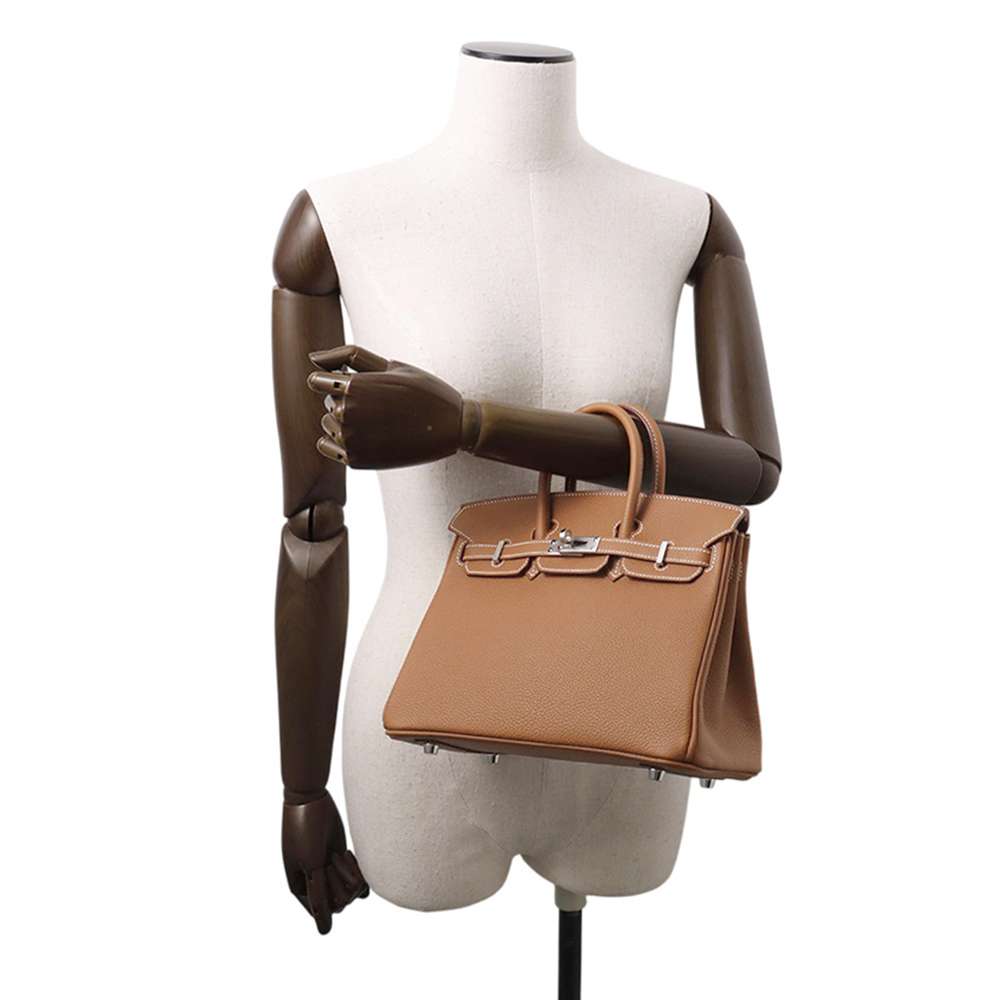 HERMES Birkin Gold Togo Leather Size 25