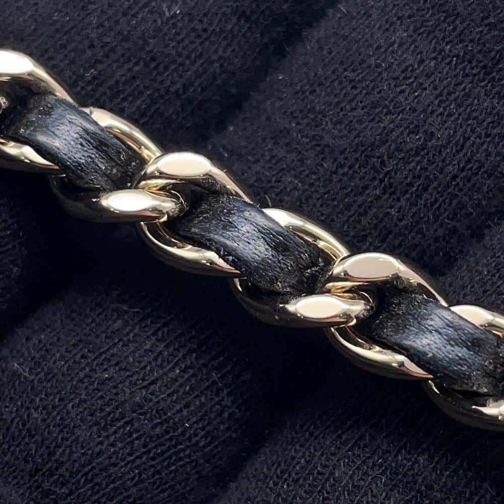 CHANEL Matelasse 2WAY Chain Vanity Case BlackAP2503 Caviar Leather Size Small