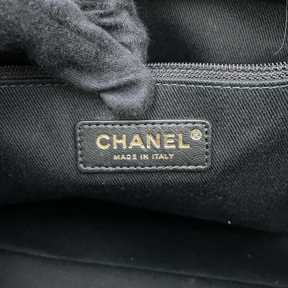 CHANEL Deauville ChainTote Bag GrayA67001 Raffia Leather Size MM
