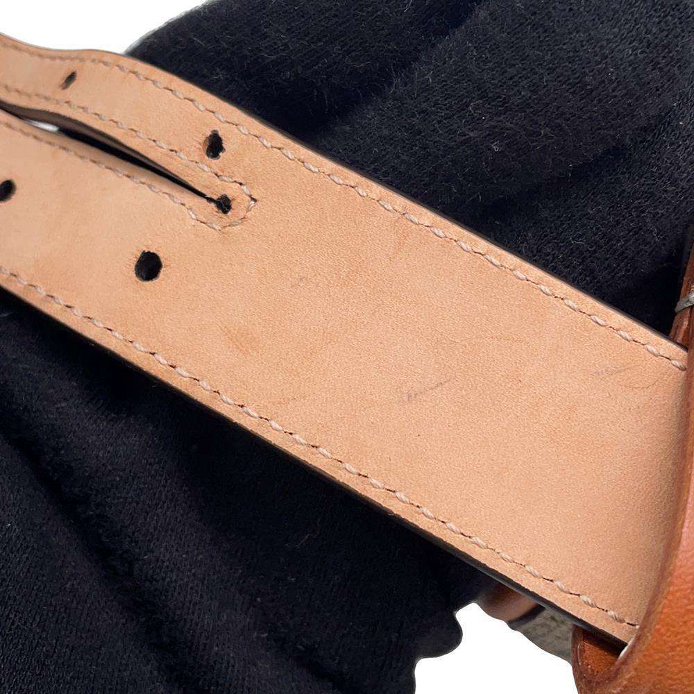 GUCCI GG Supreme Bamboo1947 Belt Bag Beige/Brown681137 PVC Leather Size Mini
