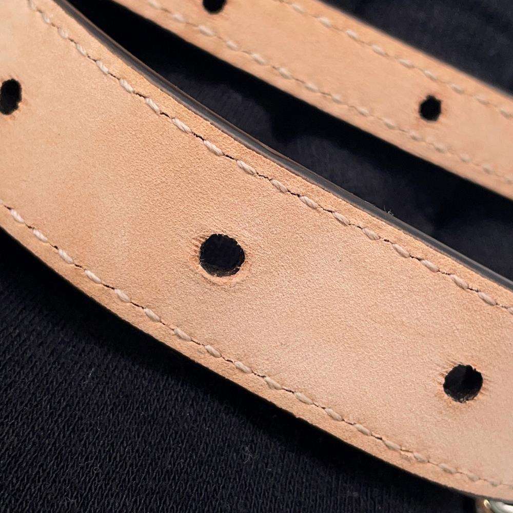 GUCCI GG Supreme Bamboo1947 Belt Bag Beige/Brown681137 PVC Leather Size Mini