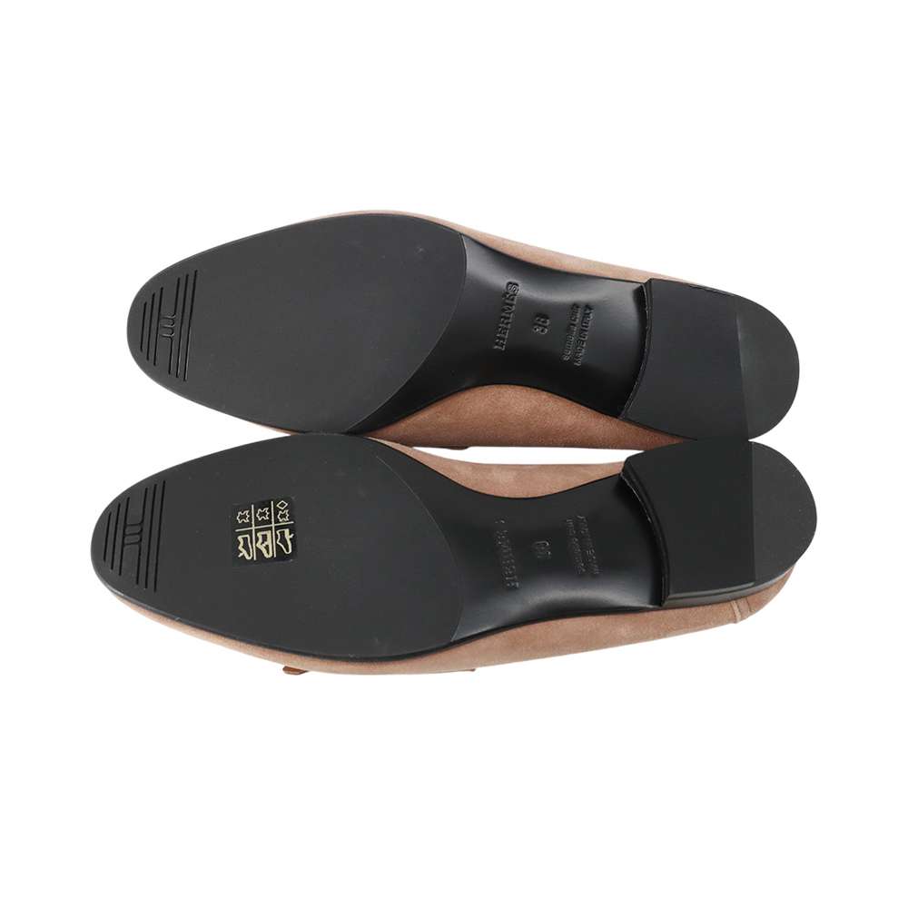 HERMES Mocassins Royale Jasmin Flower suede Size 38