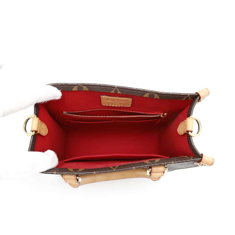 LOUIS VUITTON Sac Plat BB RedM46265 Monogram Size BB