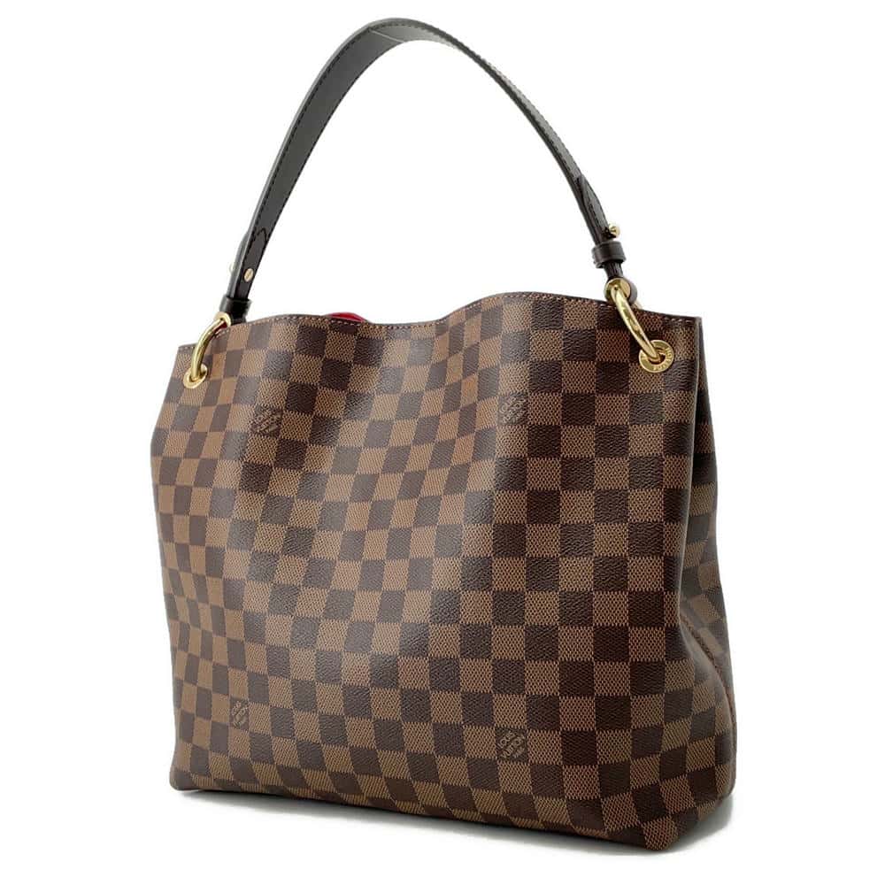LOUIS VUITTON Graceful RedN44044 Damier Ebene Canvas Size PM