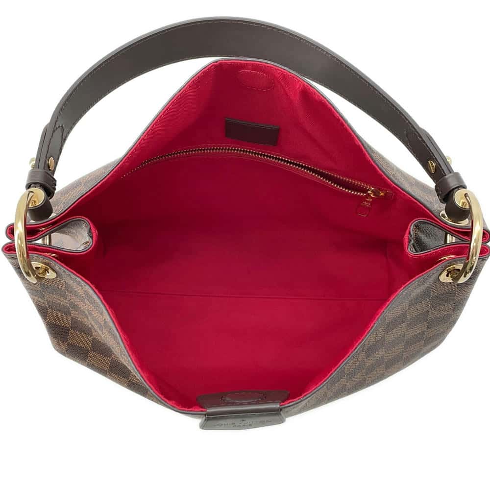 LOUIS VUITTON Graceful RedN44044 Damier Ebene Canvas Size PM
