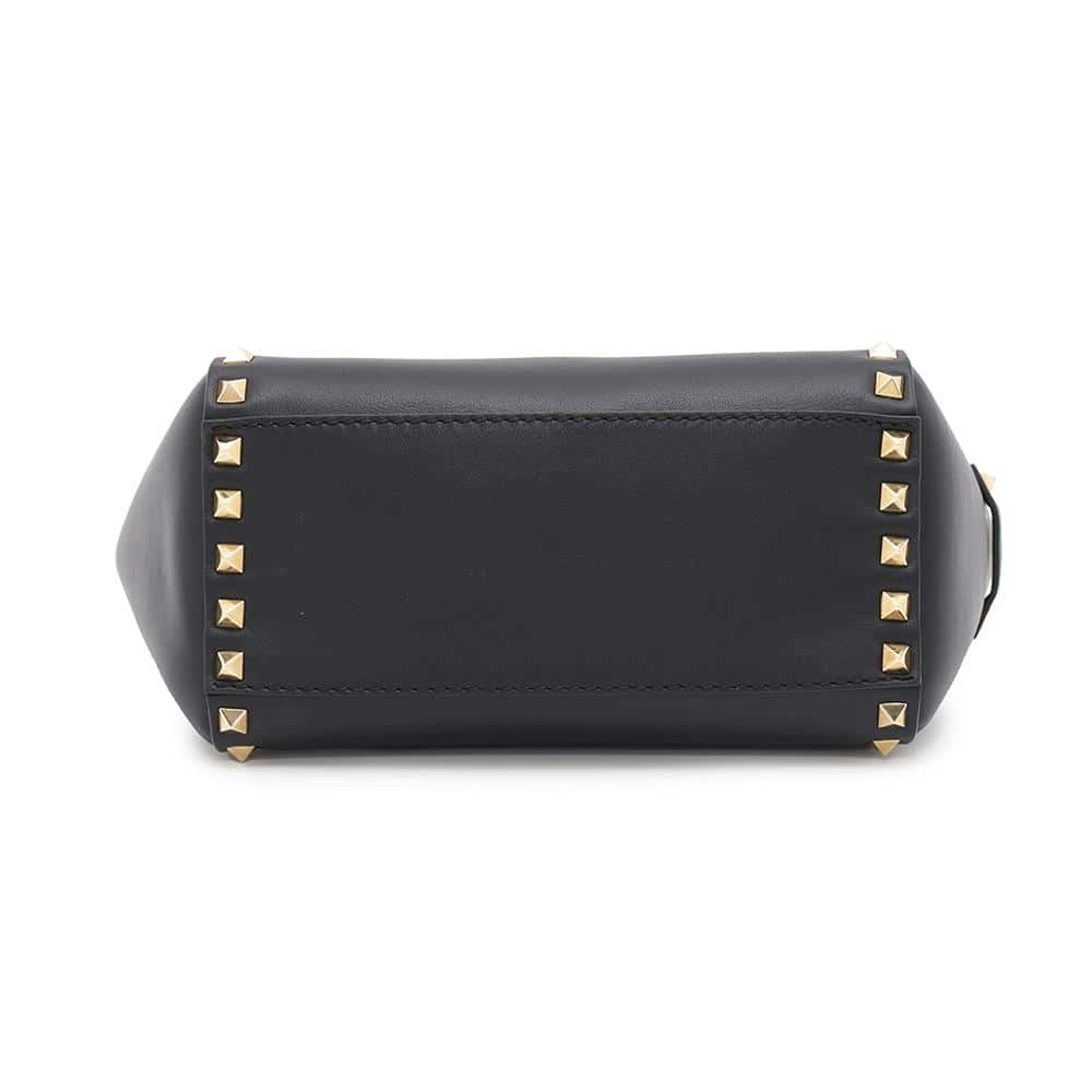Valentino Garavani Studded 2WAYBag Black Leather