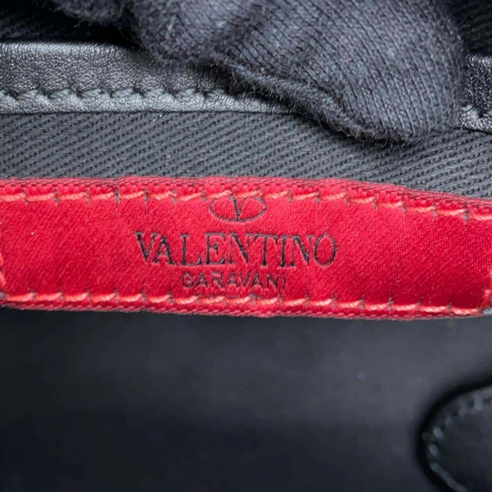 Valentino Garavani Studded 2WAYBag Black Leather