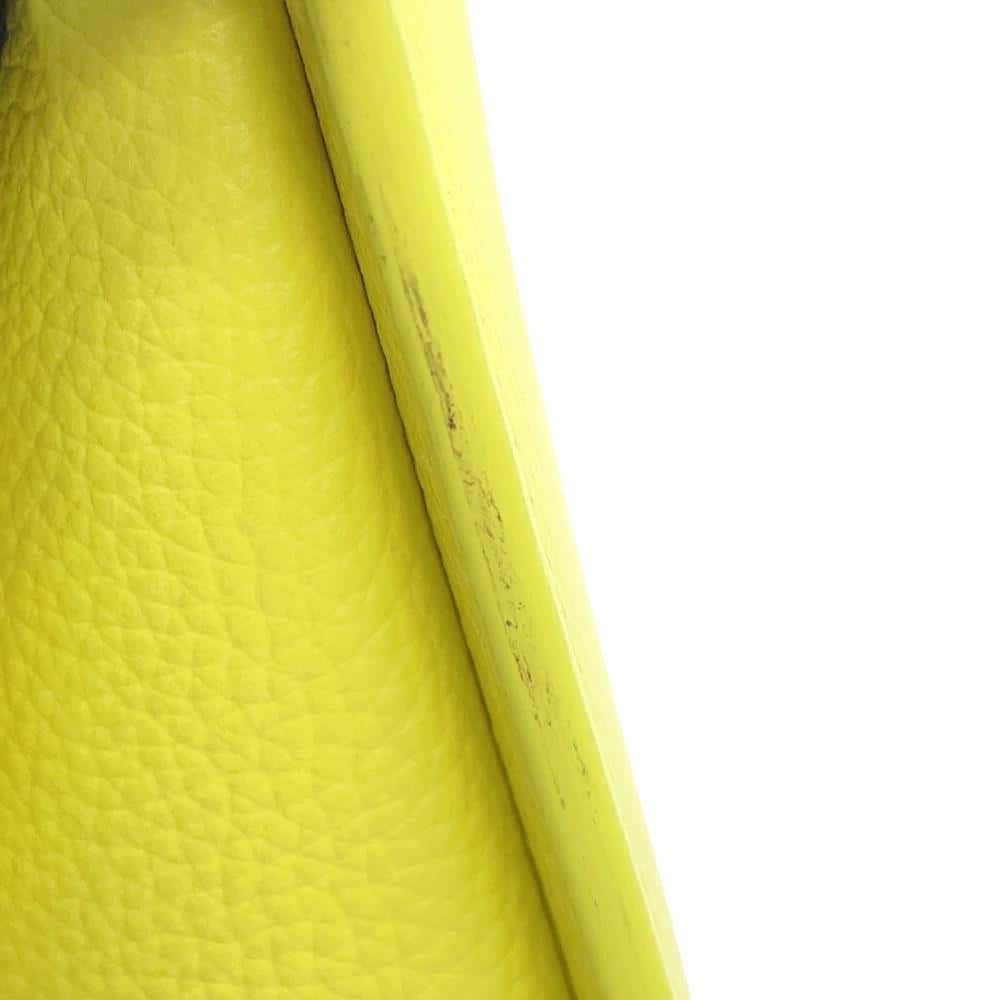 BALENCIAGA TOOL2.0 North South Shoulder Yellow659920 Leather Size Small