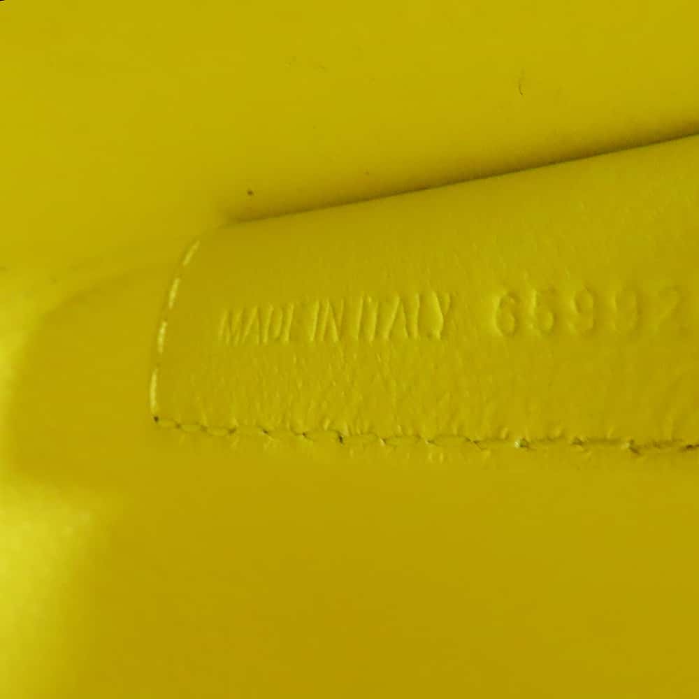 BALENCIAGA TOOL2.0 North South Shoulder Yellow659920 Leather Size Small
