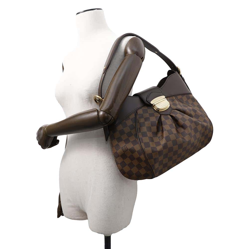 LOUIS VUITTON Sistina RedN41542 Damier Ebene Canvas Size PM