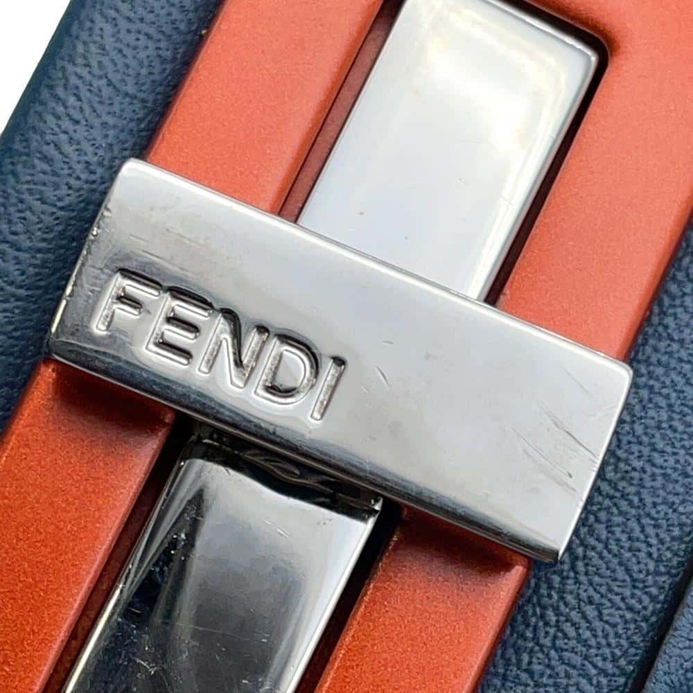 FENDI Peekaboo 2WAYBag Dark Blue8BN290 Leather Size regular