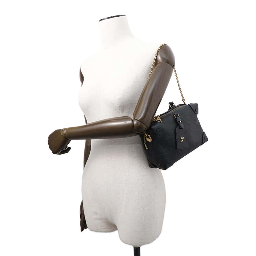 LOUIS VUITTON Petite Malle Souple NoirM45393 Monogram Empreinte Leather