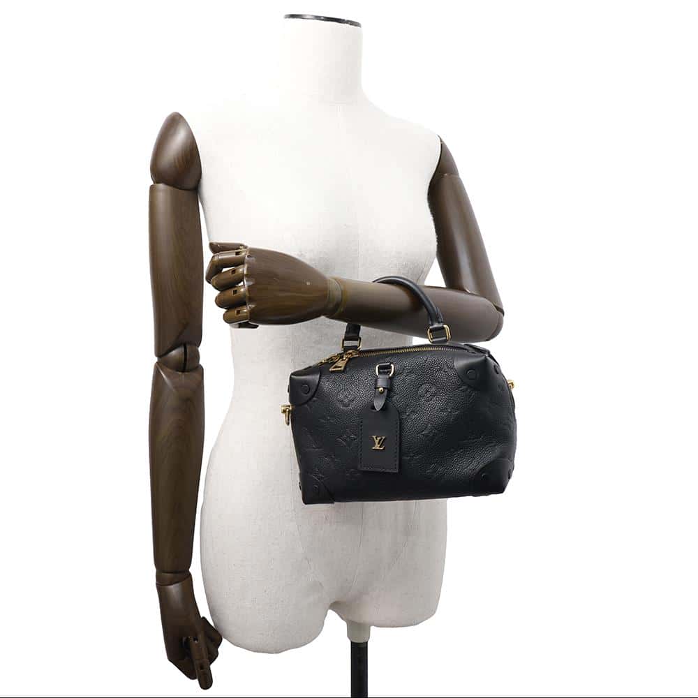 LOUIS VUITTON Petite Malle Souple NoirM45393 Monogram Empreinte Leather