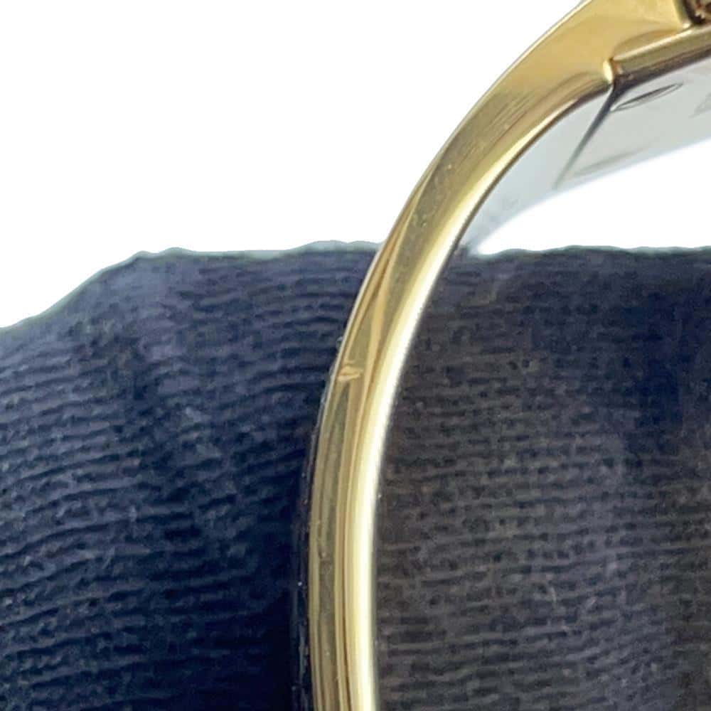 LOUIS VUITTON Confidential GM Bangle Size S White/Black/RedM67419 Enamel Metal
