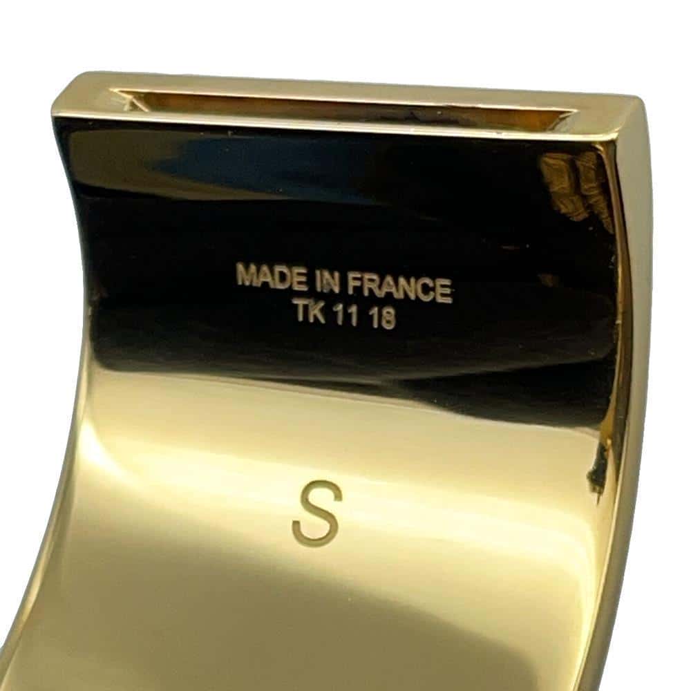 LOUIS VUITTON Confidential GM Bangle Size S White/Black/RedM67419 Enamel Metal